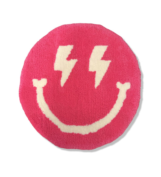 Pink Lightening Bolt Rug